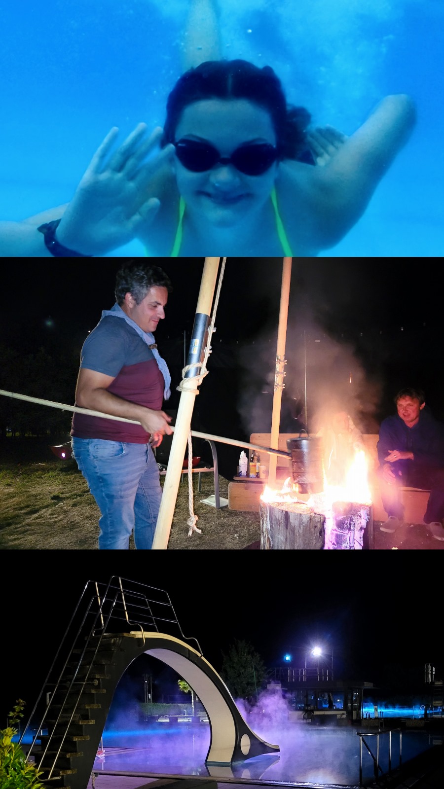 Feuer und Wasser im Freibad Sythen